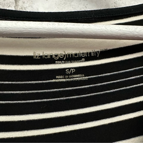 Liz Lange maternity dress women’s size small black and white - Picture 4 of 5